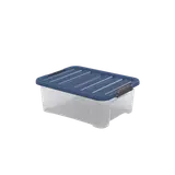 Boîte de rangement couvercle et clips polypro - 17L