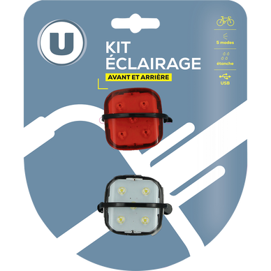Kit éclairage avant arrière USB