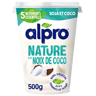 Dessert végétal soja nature coco ALPRO - 500g