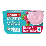 Brasssé végétal framboise ANDROS GOURMAND&VEGETAL 4x100g