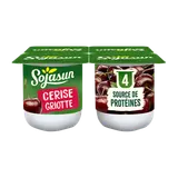 Spécialité au soja saveur cerise SOJASUN, 4x100g