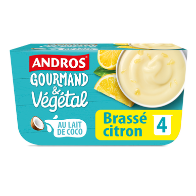 Brassé végétal citron ANDROS GOURMAND&VEGETAL 4x100g