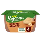 Spécialité au soja noisettes amandes SOJASUN, 4X100g