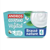 Spécialité végétale brassé nature ANDROS GOURMAND & VEGETAL 4x100g