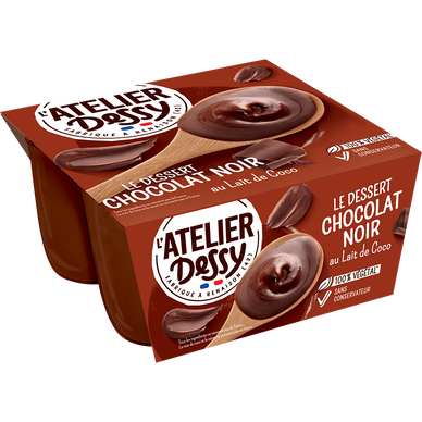 Yaourt coco chocolat ATELIER DESSY 4X100g