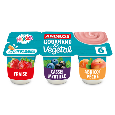 Brassé végétal fruit verger ANDROS GOURMAND&VEGETAL 6x100g