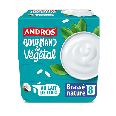 Brassé végétal nature ANDROS GOURMAND&VEGETAL 8x100g