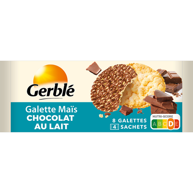 Galette maïs chocolat au lait GERBLE -  124g