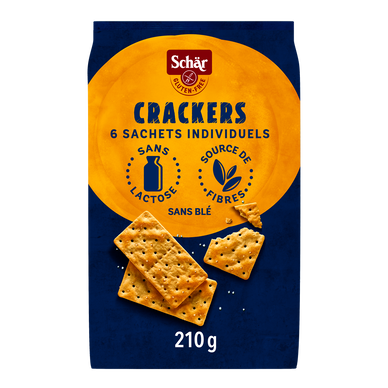 Crackers nature sans gluten DR SCHÄR, 210g