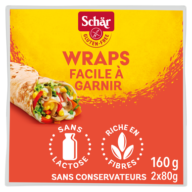 Wraps sans gluten SCHAR, 2x80g, 160g