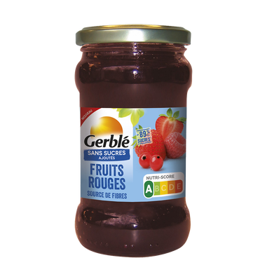 Fruits rouges sans sucres ajoutés bio GERBLE BIO, 320g