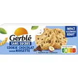 Cookies aux pépites chocolat & noisette sans sucre ajouté GERBLE, 130g