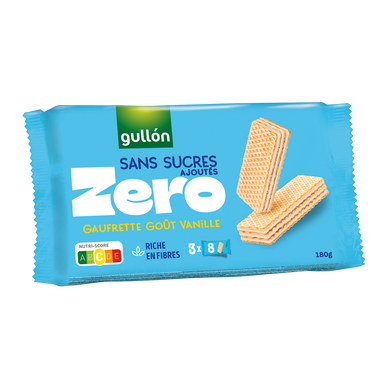 Gaufrettes vanilles sans sucres GULLON, 180g