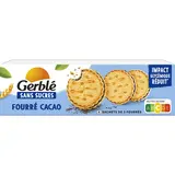 GERBLE - Biscuit fourré cacao sans sucres -  185g