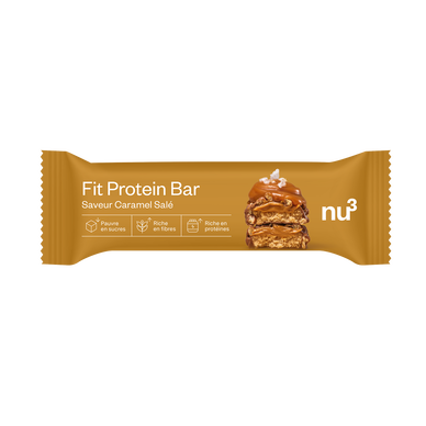 Barre protéinée caramel salé NU3, 55g