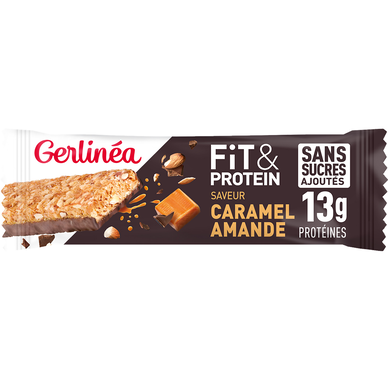Barres fit & protein saveur caramel amande GERLINEA, 45g