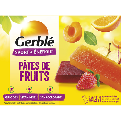 Pâtes de Fruits GERBLE -   6 sachets 162g