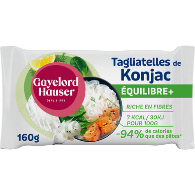 Tagliatelle de konjac sans rinçage GAYELORD HAUSER, paquet de 160g