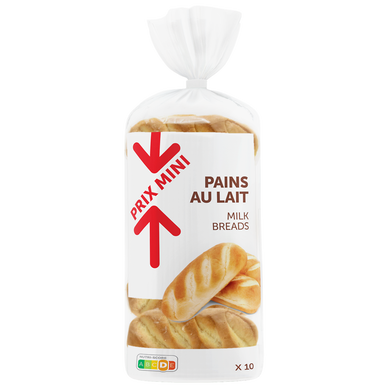 Pains au lait PRIX MINI - 350g, x10