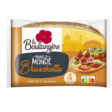 Pain bruschetta LA BOULANGERE - x4 - 400g