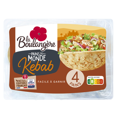 Pain kebab LA BOULANGERE - x4 - 320g