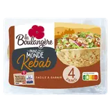 Pain kebab LA BOULANGERE - x4 - 320g