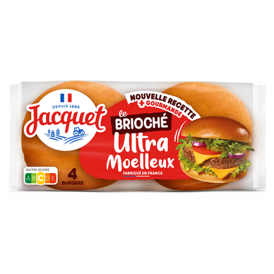 Burger ultra moëlleux brioche JACQUE 250G