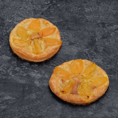 Tartelette fine abricot amande pistache, 2 pièces, 170g