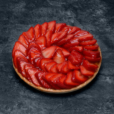 Tarte aux fraises, 4 parts, 650g