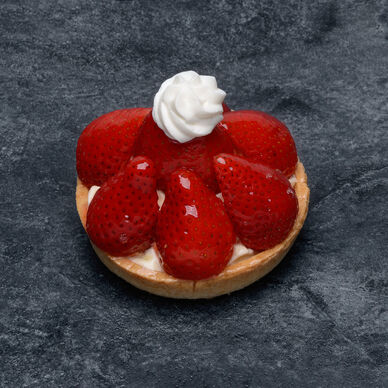 Tartelette fraises crème fouettée, 2 pièces, 320g