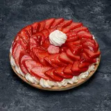 Tarte fraises crème fouettée, 4 parts, 650g