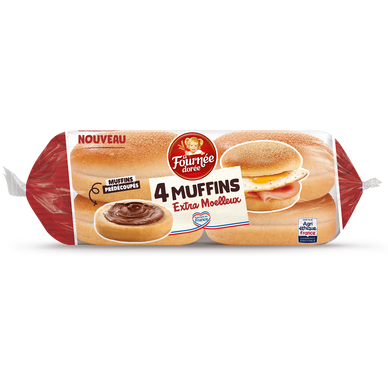 Muffins extra moelleux LA FOURNEE DOREE x4 160g