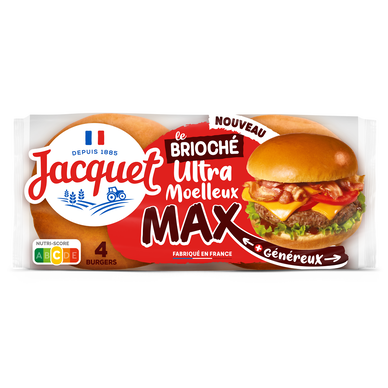 Burger ultra moelleux brioche max JACQUET 330g