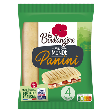 Pain panini  LA BOULANGERE - x4 - 300g