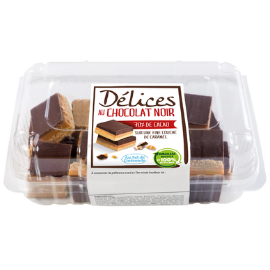 Délices au chocolat noir, barquette, 290g