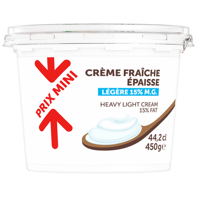 Crème fraîche légère 15%mg PRIX MINI 450G