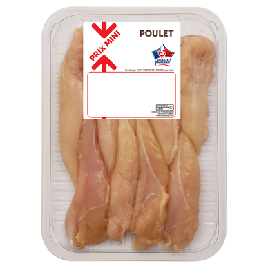 Aiguillette de poulet blanc, PRIX MINI, France, barquette, 350g