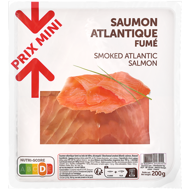 Saumon fumé Atlantique PRIX MINI - 200g
