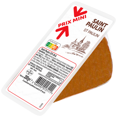 Formage Saint paulin 23%MG PRIX MINI - 200g