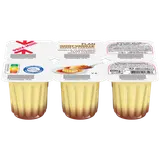 Flan saveur vanille nappé caramel PRIX MINI - 6x100g