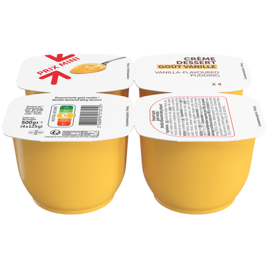 Crème dessert saveur vanille PRIX MINI - 4x125g