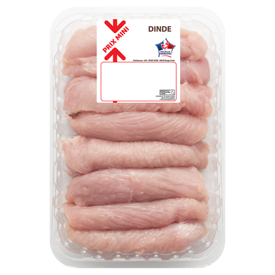 Escalope de dinde, PRIX MINI, France, barquette, 750g