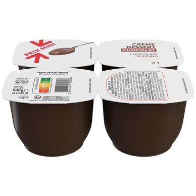 Crème dessert chocolat PRIX MINI - 4x125g