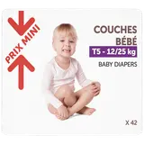Couches bébé T5 - 12/25kg - PRIX MINI - x42