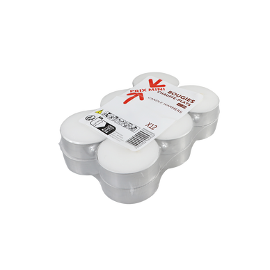 Maxi chauffe-plats blanc x12 - Prix mini
