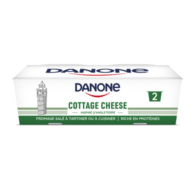 Cottage cheese nature DANONE 2x180g