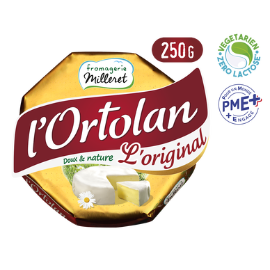 Fromage au lait pasteurisé L'Ortolan FROMAGERIE MILLERET 29%mg 250g