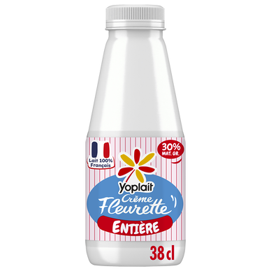 Crème fraiche fluide entière 30% MG FLEURETTE YOPLAIT -
