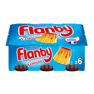 Flan vanille nappage caramel FLANBY - 6 pots de 100g