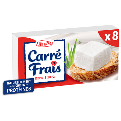 Fromage à tartiner nature CARRE FRAIS - 8 portions 200g